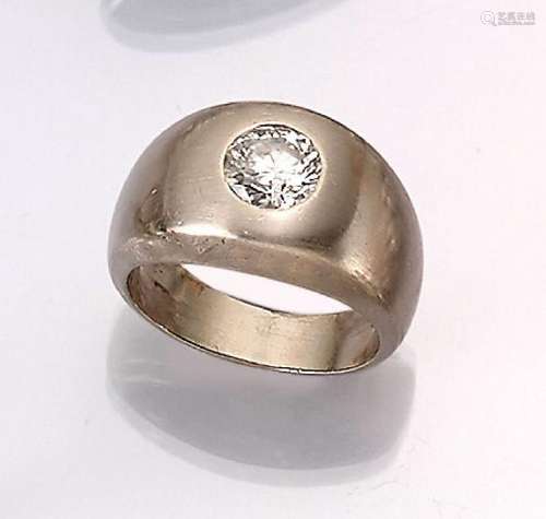 14 kt gold ring with brilliant