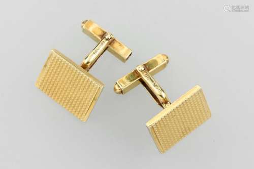 Pair of 14 kt gold cuff links