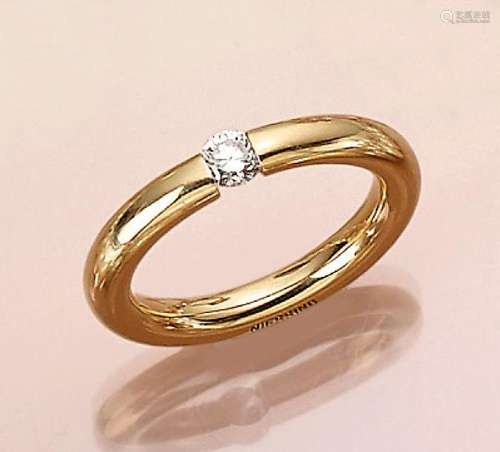 18 kt gold NIESSING tension ring with brilliant