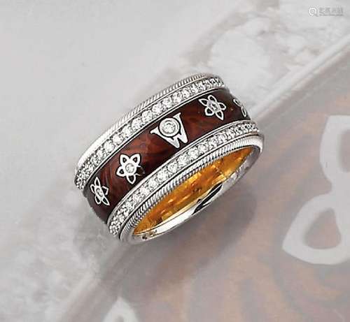 18 kt gold WELLENDORFF ring 'Brillantengel'