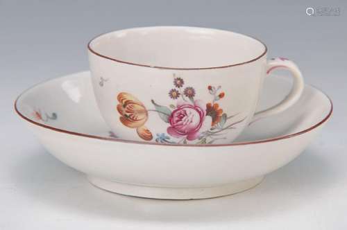 cup with saucer, Frankenthal, 1770/80, colorful