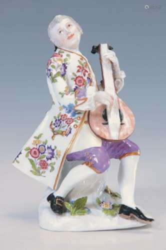 figurine, Meissen, around 1740, Mandoline player of