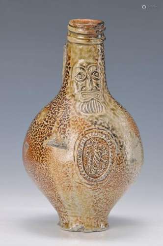 Bartmann jug, Raeren, around 1680-1720, stoneware