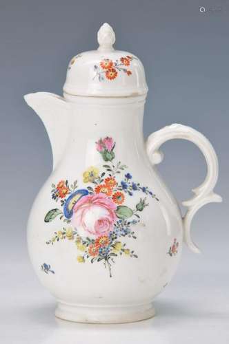 Small pot, Nymphenburg, 18. th c., flower painting