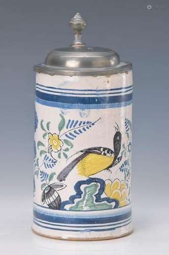 faience jug, Thuringia, around 1770, typical painting