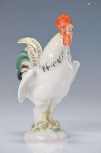 figurine, Meissen, around 1900, representationof a cock