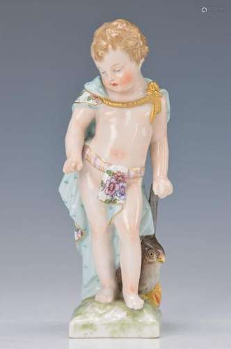 figurine, KPM Berlin, around 1910, cupid with owl and