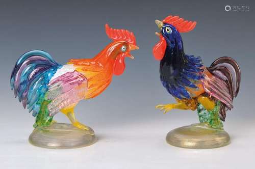 couple of Glass sculptures, Murano