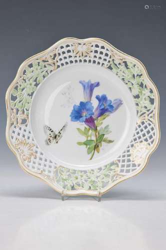 pompous plate, Meissen, around 1900, 2. choice