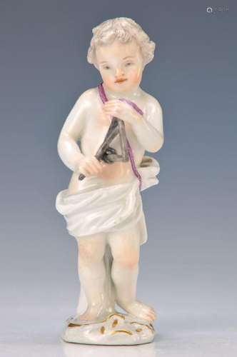 figurine, Meissen, around 1740, cupid with triangle