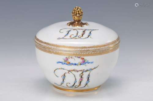 sugar bowl, Meissen, Marcolini, around 1777- 1814