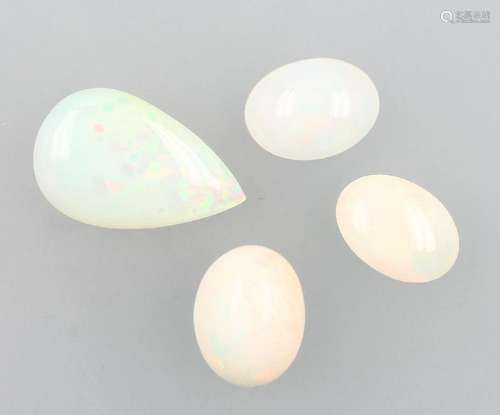 Lot 4 opal-cabochons