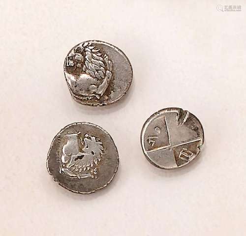 Lot 3 coins, Thrace chersones