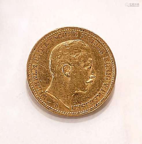 Gold coin, 20 Mark, German Reich, 1896