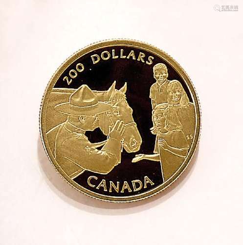 Gold coin, 200 Dollars, Canada, 1993