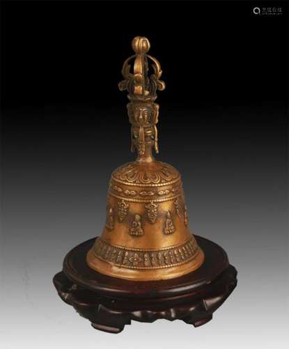 TIBETAN BUDDHISM BRONZE BELL