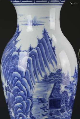 Chinese Export Blue and White Vase