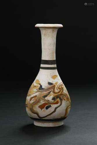 Chinese Rare Cizhou Painted Buff Ware Vase