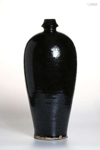Chinese Cizhou Black Glazed Oil-Spot Meiping Vase