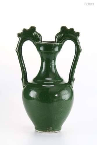 Chinese Green Glazed Ding Vase