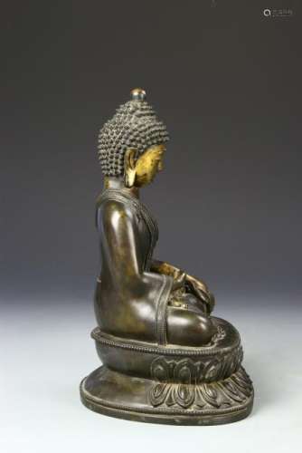 Chinese Gilt-Bronze Figure of Buddha