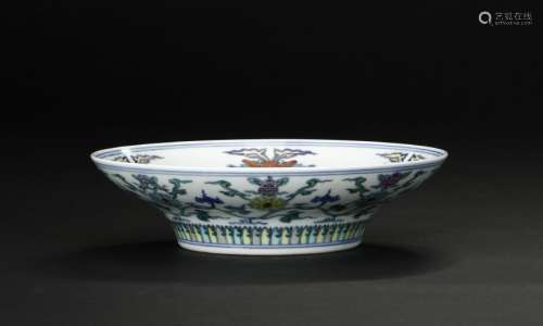 Chinese Doucai Ogee Bowl