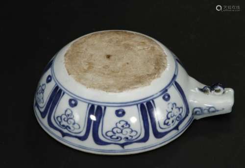 Chinese Blue and White Pouring Bowl