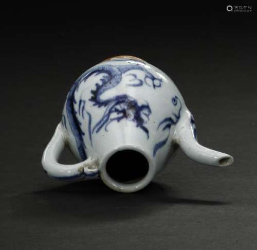 Chinese Blue and White 'Dragon' Teapot