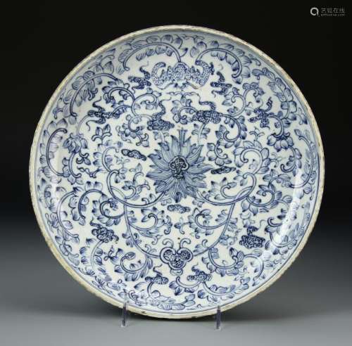 Chinese Blue and White Dish