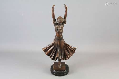 After D H Chiparus Art Deco-Style Figurine