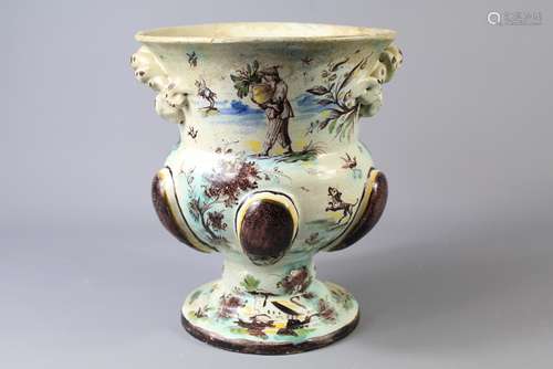 A 18th Century Italian Majolica Vase