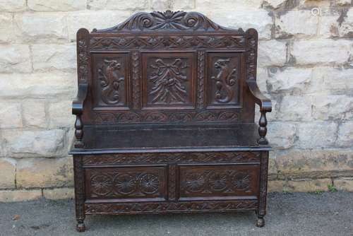 An Antique Monk's Bench