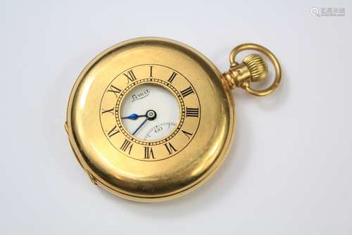 An 18ct Gold Dennison Watch Co 'Limit' Half-Hunter Pocket Watch