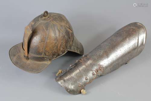 A Repro English Civil War Period Lobster Tail Helmet