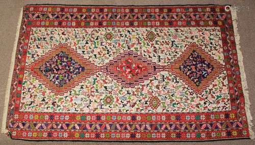 An Antique Persian Qashqai Wool Carpet