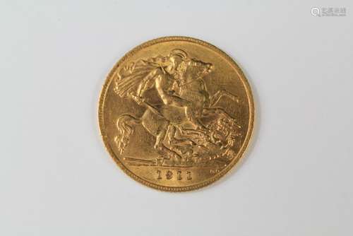 A George V Half Sovereign dated 1911