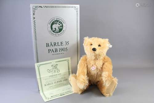 A Limited Edition Steiff 'Barle 35' Bear