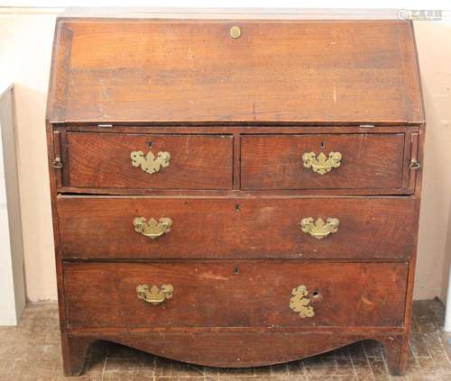 Antique Oak Writing Bureau