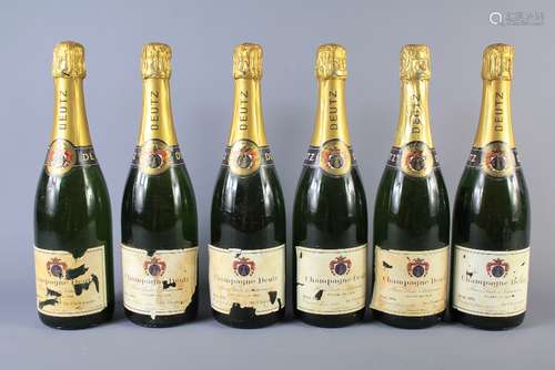 Champagne Deutz Brut 1976 Cased Box of Six Bottles