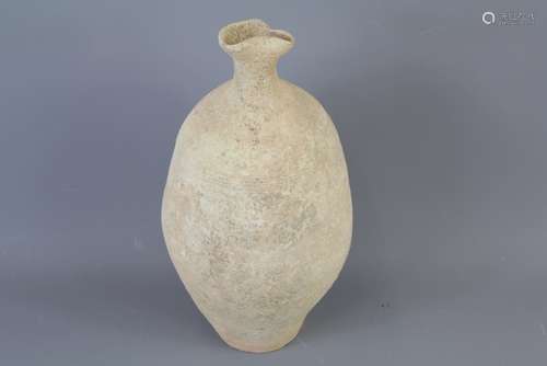 Antiquity - Eastern Mediterranean Terracotta Wine Flask, approx 31 cms