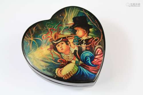 20th Century Hand Painted Russian Box