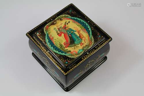 20th Century Hand Painted Russian Box