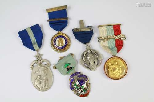 Collection of Masonic Silver Jewels