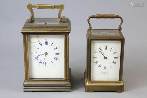 Two Brass Carriage Clocks