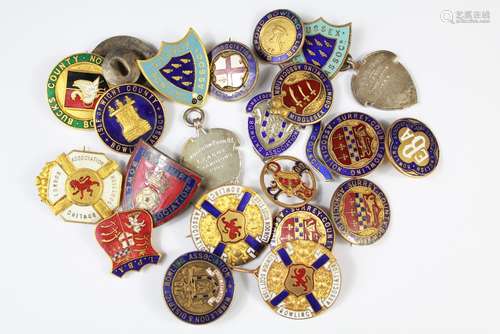 A Quantity of Vintage Enamel Bowling Badges