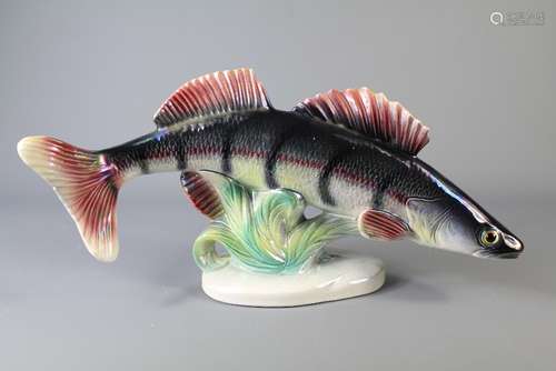 A Jema Holland Porcelain Trout