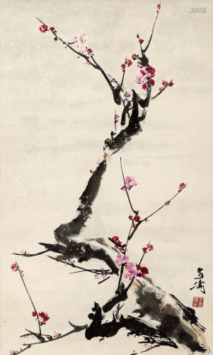 王雪涛（1903-1982） 寒香 纸本 镜框