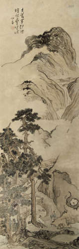 溥儒（1896-1963） 木落寒郊 纸本 立轴