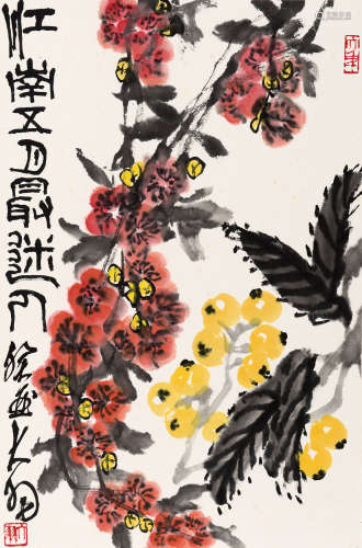 陈大羽（1912-2001） 江南五月 纸本 立轴