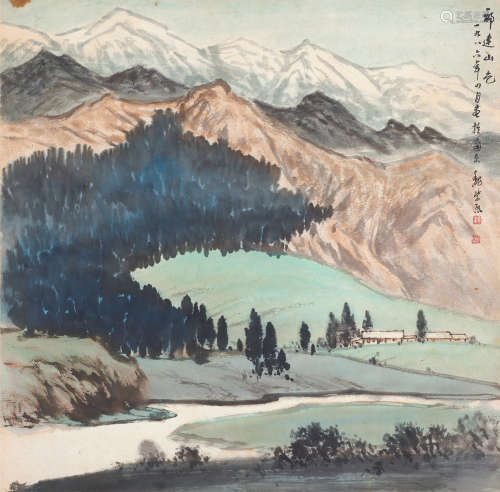 魏紫熙（1915～2002） 祁连山色 镜心 设色纸本